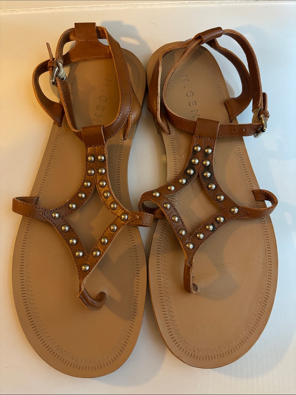 M. Gemi Salute Studded Sandals EU 38